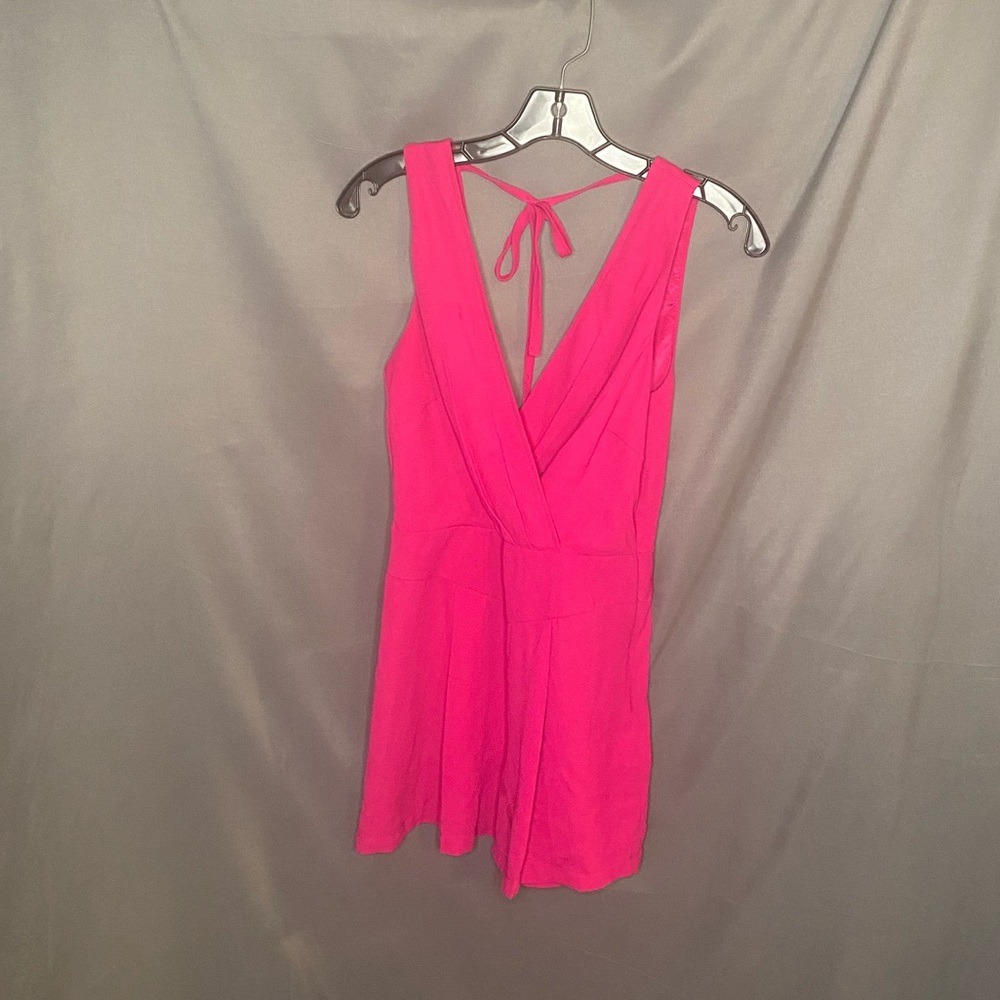 3/$30 Pleated cross front romper
